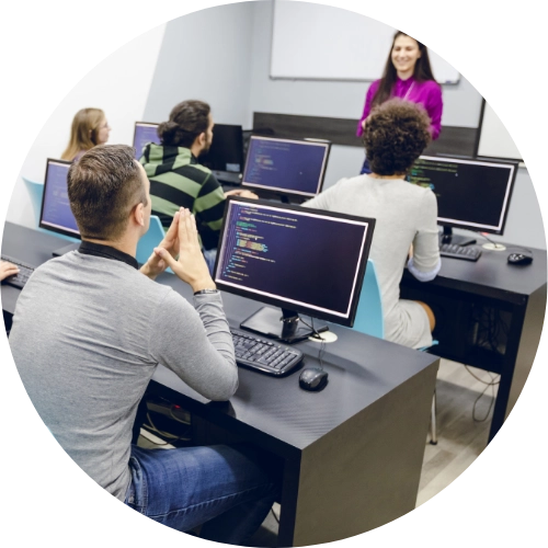 training in a classroom