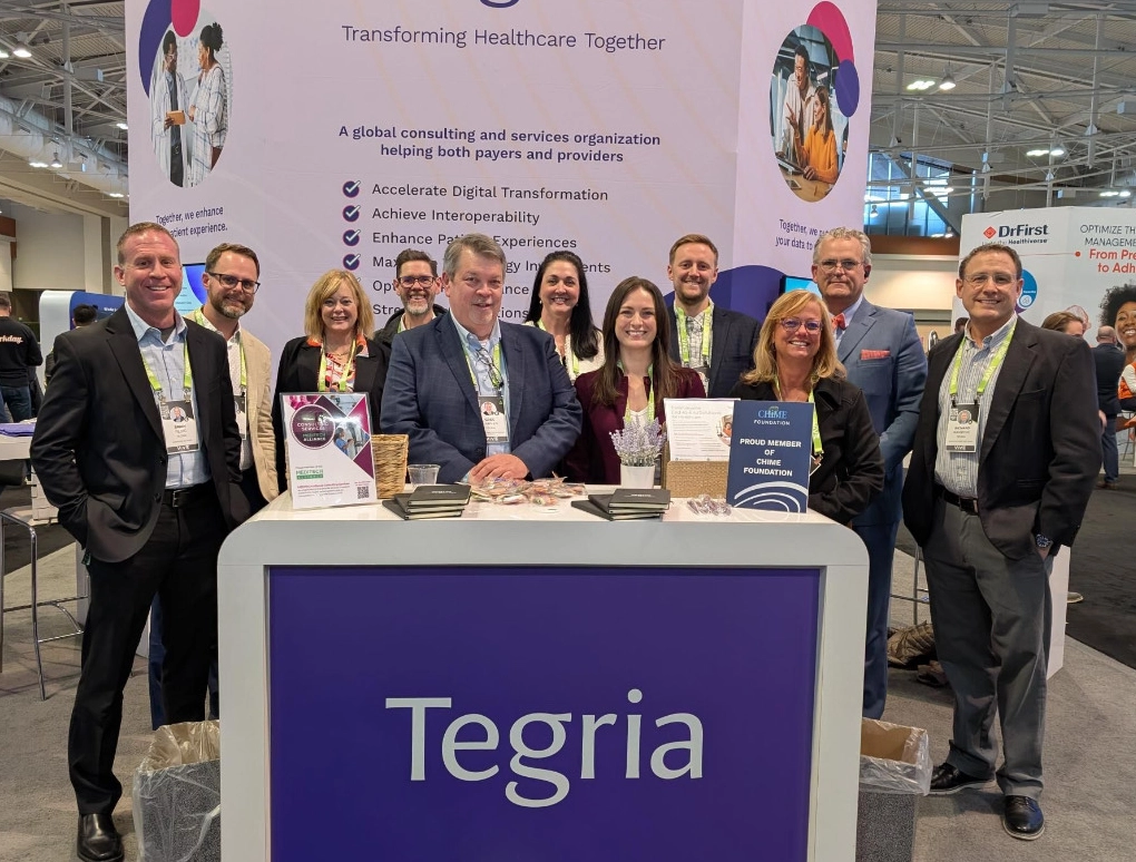 Tegria healthcare consulting team at conference