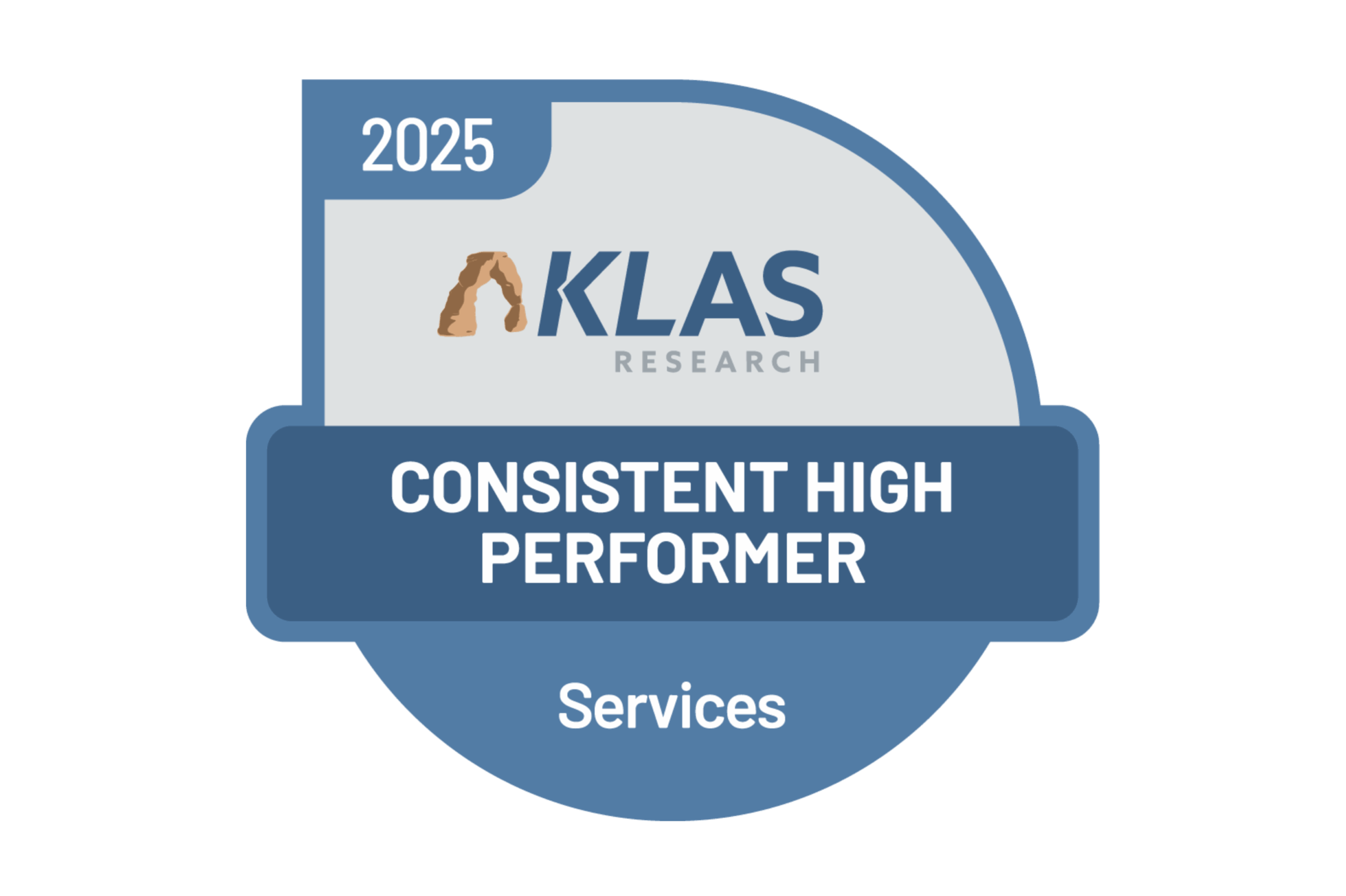 KLAS 2025 consistent high performer icon