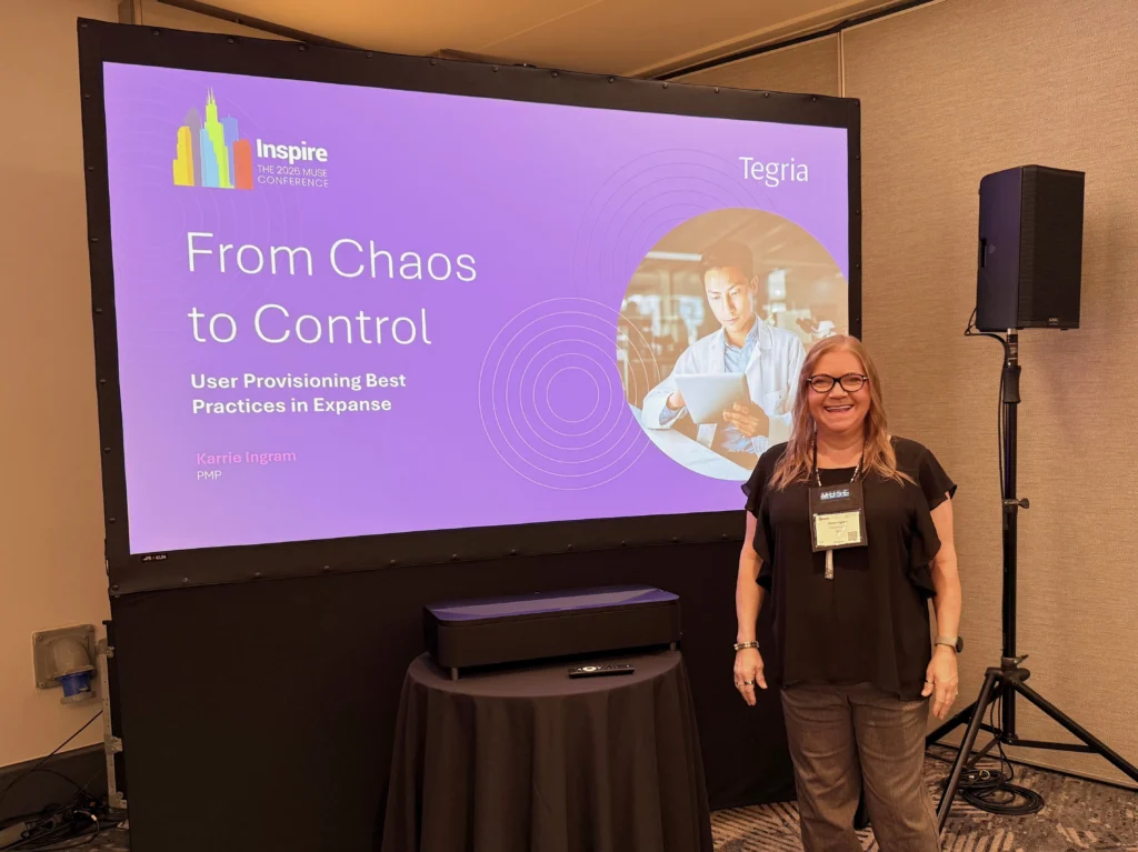 Tegria's Karrie Ingram presenting at MUSE Inspire 2026